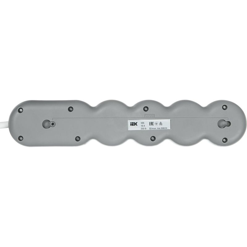 Удлинитель 5х3м с заземл. 16А IP20 Uno У05 2P+PE 250В 3х1.5 IEK WYP53-16-05-03-Z