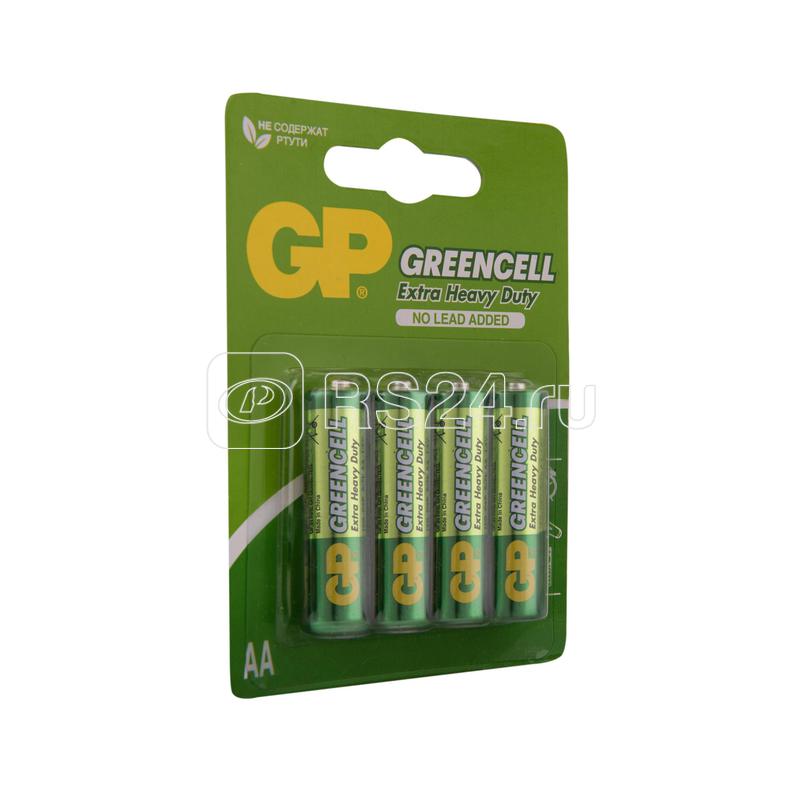 Элемент питания солевой AA/R6 1.5В GreenCell (блист.4шт) GP 2769