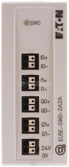 Модуль ввода/вывода EU5E-SWD-2A2A 24В DC 2 AI 2AO AI/AO конфигурируемые 0-10В/0-20мА EU5E-SWD-2A2A EATON 144063