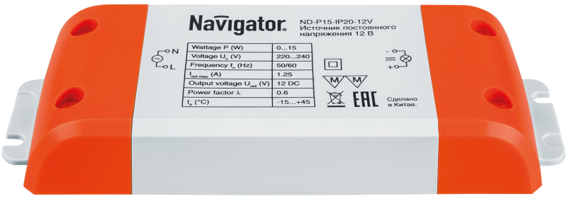 Драйвер 71 460 ND-P15-IP20-12V Navigator 71460