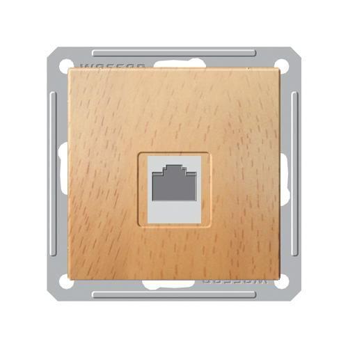 Розетка компьютерная СП W59 RJ45 кат.5E механизм бук SchE RSI-152K5E-8-86