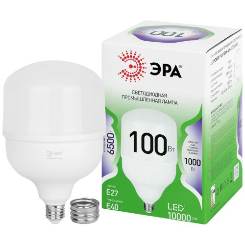 Лампа светодиодная GREEN LINE POWER T140-100W-865-E27/E40 GL 100Вт колокол 6500К свет холод. E27/E40 Эра Б0067055
