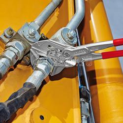 Клещи переставные-гаечный ключ 85мм (3 3/8дюйм) L-400мм Cr-V хром. обливные рукоятки Knipex KN-8603400