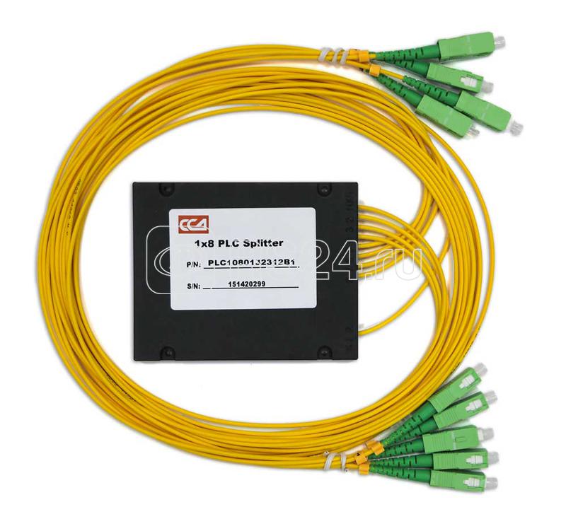 Разветвитель РО-1х8 -PLC -SM/2.0 -1.0м-SC/APC (-40+70) ССД 130602-00261