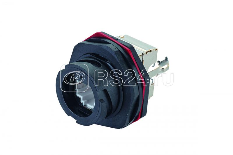 Модуль Industrial кат.6 FTP крышка черн. Eurolan 16B-F6-67BL