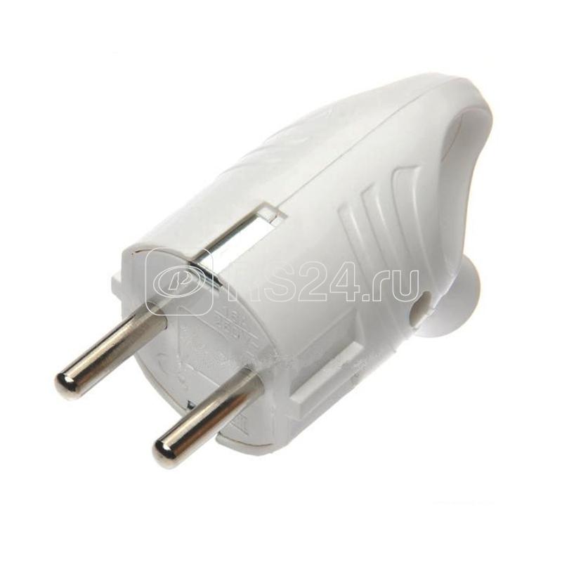 Вилка электрическая с заземл. с кольцом (ушком) 16А 250В IP20 бел. TOKOV ELECTRIC TKL-PLUZR-C01