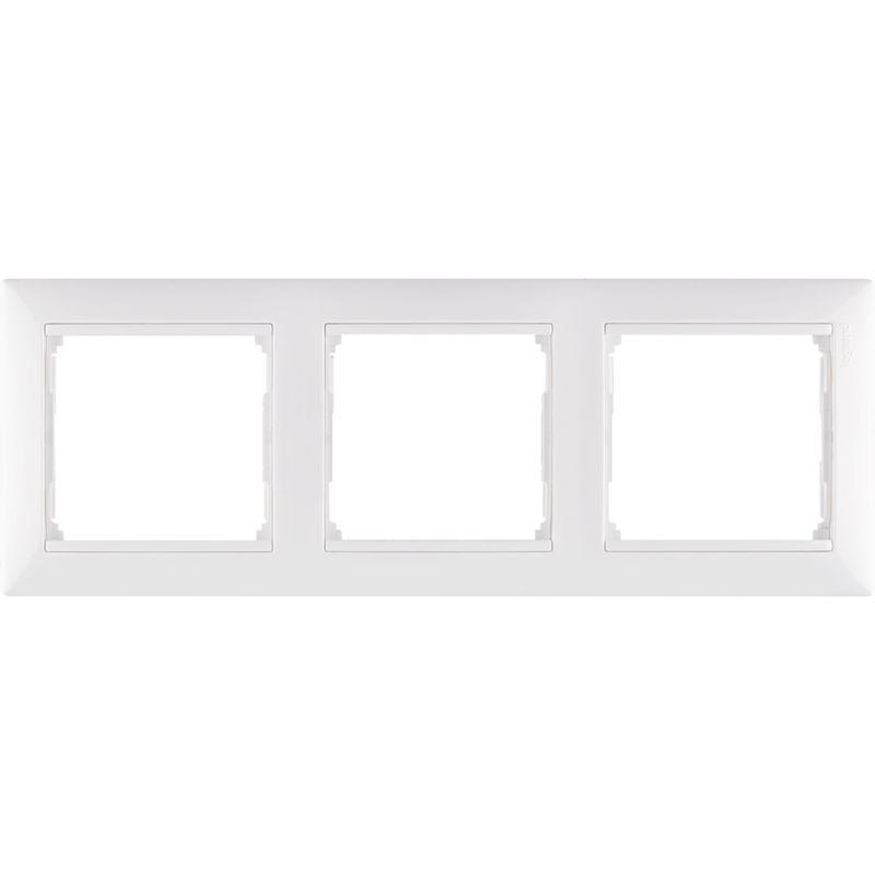 Рамка 3-м Valena горизонт. бел. IEK 774453