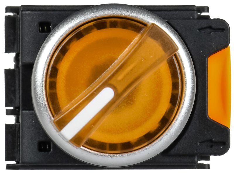 Переключатель 2 полож. 1НО+1НЗ с подсветкой желт. MASTER IEK MI-SW60-11XD-3-14-2-K05