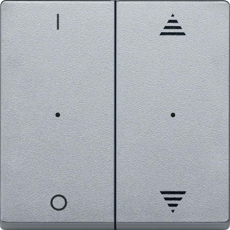 Клавиша 2-кн. SM для мод. выкл. рис ВВ/ВН1/0 алюм. SchE MTN625660