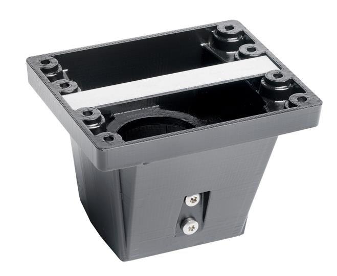 Адаптер CWC1 для установки корпуса шкафов на трубу 60мм серый алюм. ABB 2CMA177392R1000