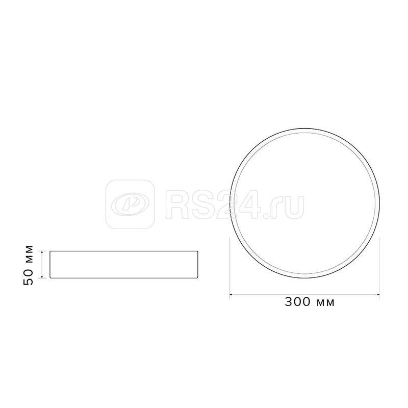 Светильник светодиодный декоративный PPB Scandic-R 24Вт 4000К IP20 настенно-потолочный бытовой WH JazzWay 5036802