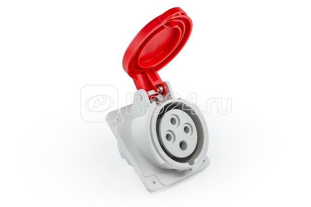 Корпус наклонный с гнездом стандарт CEE 4х16А (3P+E) 400В EMAS ECE416V5PE Корпус наклонный с гнездом стандарт CEE 4х16А (3P+E) 400В EMAS ECE416V5PE