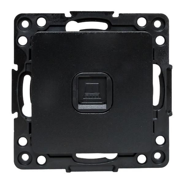 Розетка компьютерная 1-м Стокгольм RJ45 механизм черн. PROxima EKF EZK01-035-10