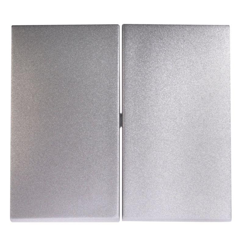 Панель лицевая Valena для 2-кл. выключателя алюм. IEK 770252