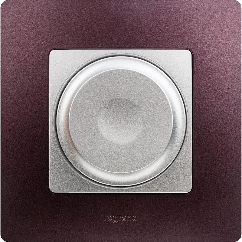 Механизм светорегулятора поворотного СП Etika 300Вт без нейтрали алюм. IEK 672419