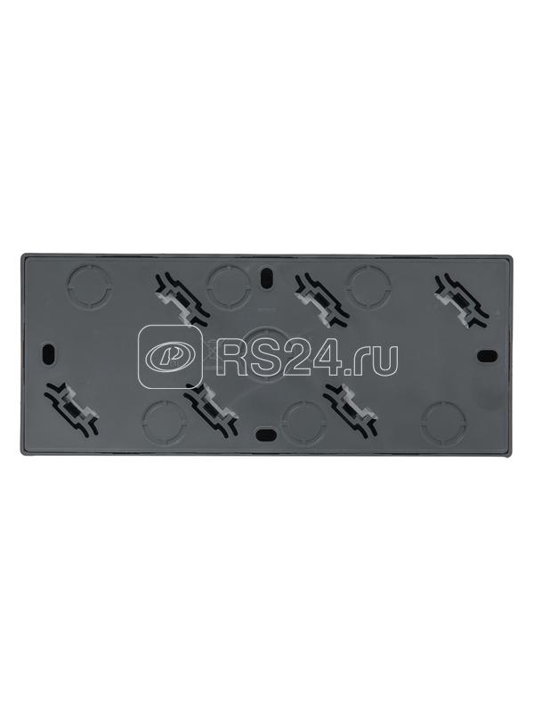 Розетка 3-мест. с заземл. LETO закрытый корпус ПБТ графит LEZARD 752-3400-127BUP