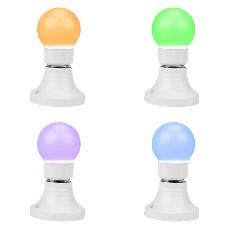 Лампа светодиодная 3Вт шар d50 9LED RGB E27 Neon-Night 405-512