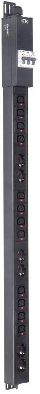 Блок распределения питания BASE PDU PV1113 25U 3ф 32А 6SCHUKO 12C13 3м IEC60309 ITK BS-PV-43-12C13-06D-13