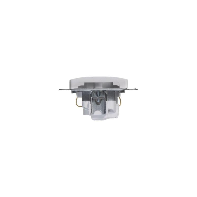 Розетка 1-м СП Glossa 16А IP20 с заземл. механизм бел. SE GSL000143
