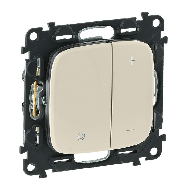 Механизм светорегулятора кнопочного Valena Allure 400Вт универс. без нейтрали с лицев. панелью сл. кость Leg 752862