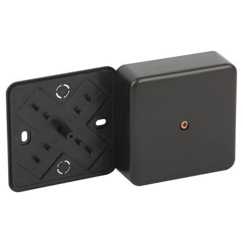 Коробка распаячная 75х75х28мм без клеммы IP40 черн. BS-B-75-75-28 Эра Б0061809