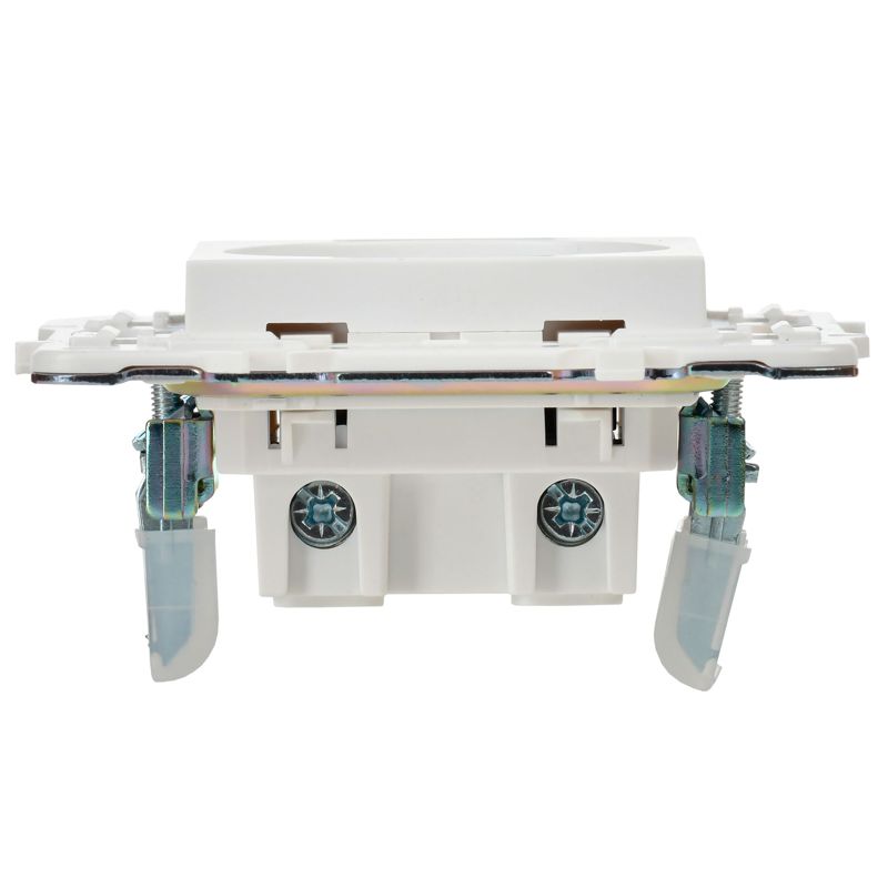 Розетка SKANDY 10А без заземл. без защ. шторок SK-R02W арктич. бел. IEK SK-R10-10-K01