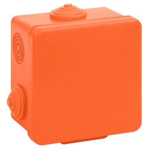 Коробка распаячная огнестойкая 80х80х50мм IP54 с гермовводами 7 вх. оранж. KOR-80-80-50-7g-OR-FR Эра Б0068902
