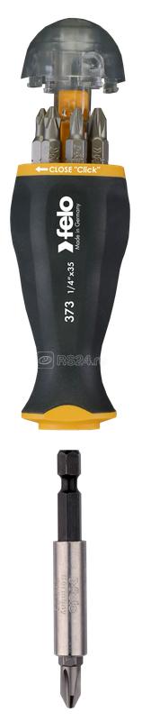 Отвертка с магнитным держателем под биты с набором бит (уп.8шт) Felo 37320805