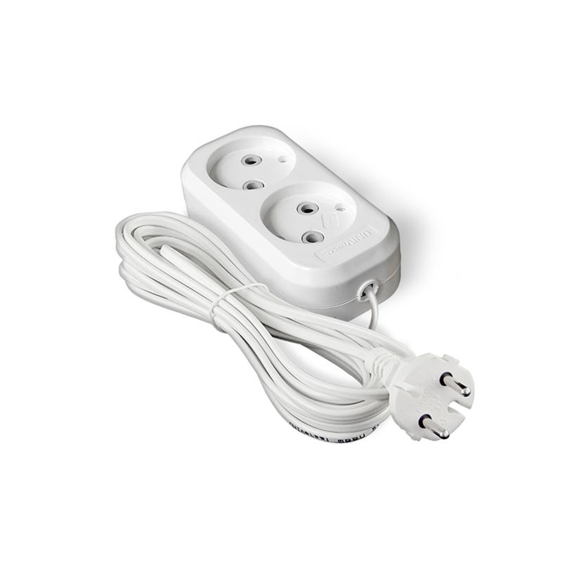 Удлинитель 2х5м без заземл. 6А IP20 У6-011 ШВВП 2х0.75 UNIVersal 9631913