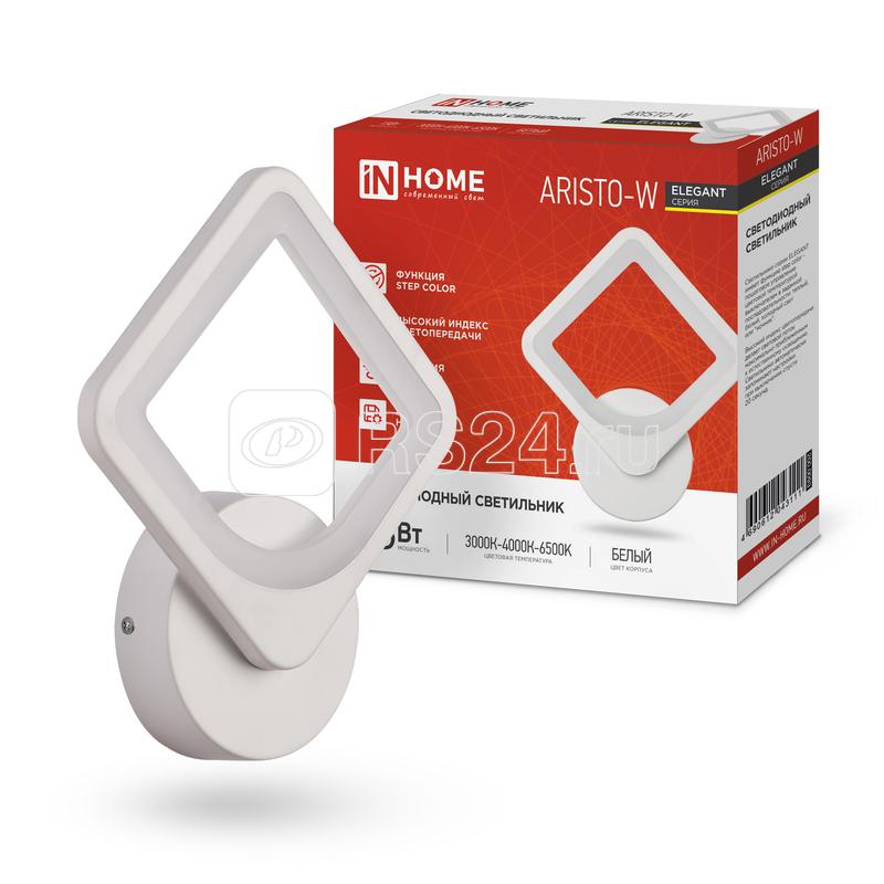 Светильник светодиодный ELEGANT ARISTO-W 15Вт 3000-6500К 1050лм 230В STEP COLOR бел. IN HOME 4690612043111 Светильник светодиодный ELEGANT ARISTO-W 15Вт 3000-6500К 1050лм 230В STEP COLOR бел. IN HOME 4690612043111