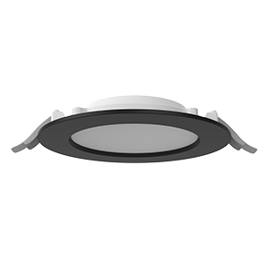 Светильник светодиодный DL-01 Slim 160мм 25Вт 4000К CRI90 176х39мм IP65/40 рассеив. опал RAL9005 черн. муар диммер DALI VARTON V1-RF-9R083-10D01-6502540