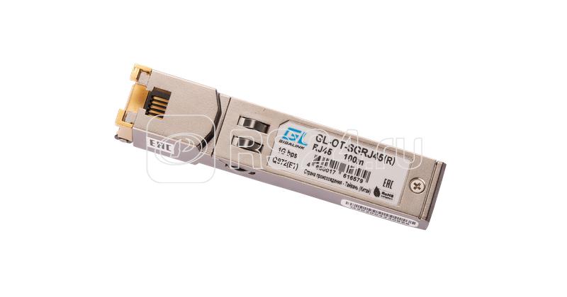Модуль SFP 10/100/1000BaseT 1.25Гбит/с UTP RJ45 до 100м REALTEK перепрошивка невозможна NIKOMAX GL-OT-SGRJ45®