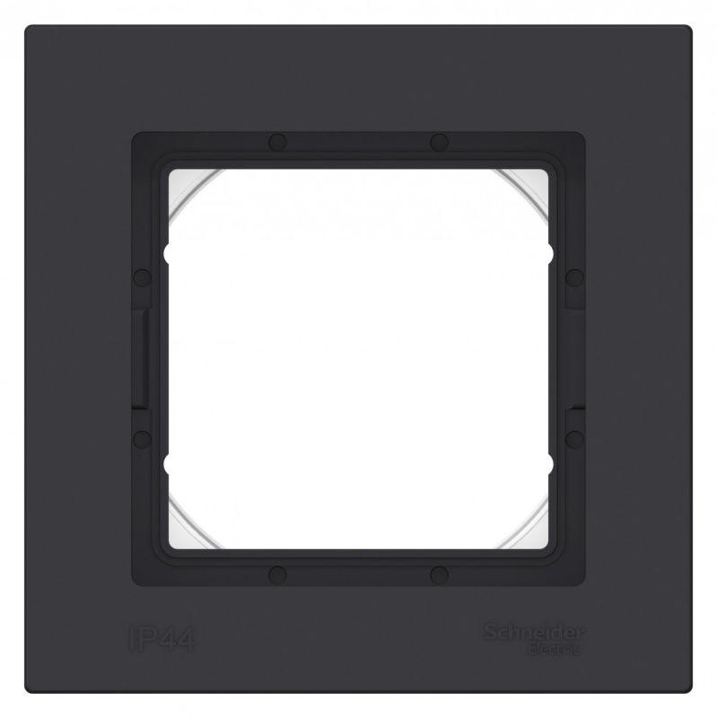 Рамка 1-м AtlasDesign Aqua IP44 карбон SE ATN441001