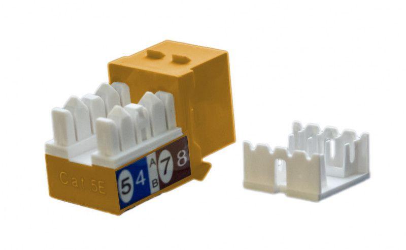 Вставка Keystone Jack RJ45 (8P8C) кат.5E KJ9-8P8C-C5e-90-OR оранж. Hyperline 432654