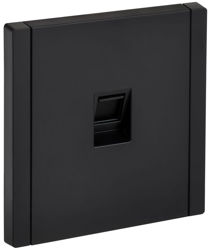 Розетка компьютерная RJ45 кат.5E FORTE&PIANO FP132 черн. IEK FP-K10-1-K02