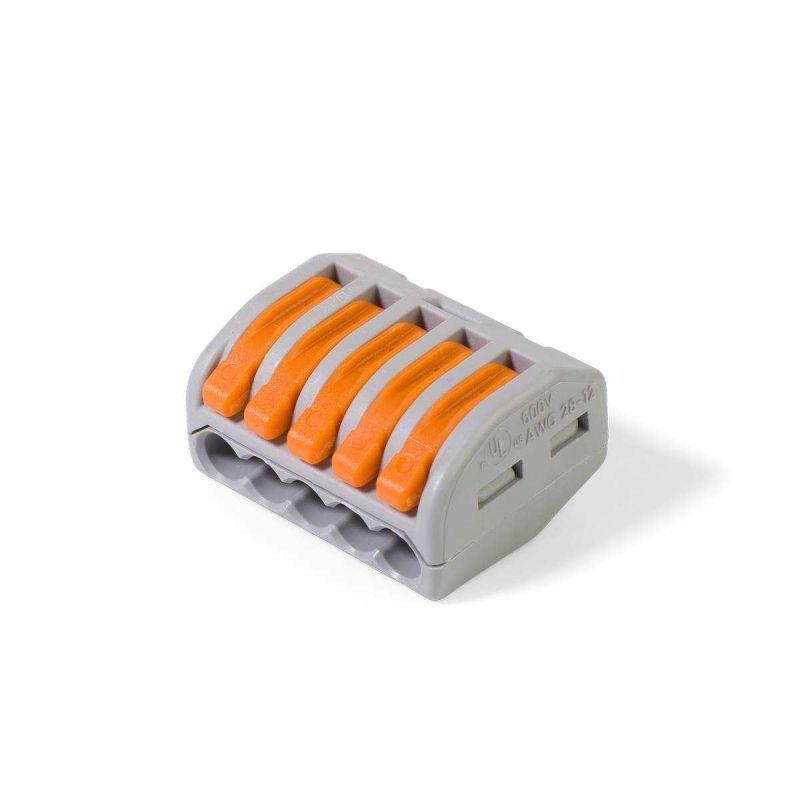 Клеммник 5х(0.08-2.5(4.0)) WAGO 222-415