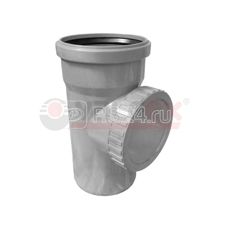 Ревизия с крышкой D 75мм вн. канализ.(75) VALFEX 20103075