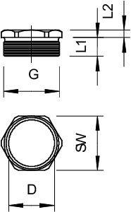 Винт нажимной 164 MS PG21 OBO 2084201