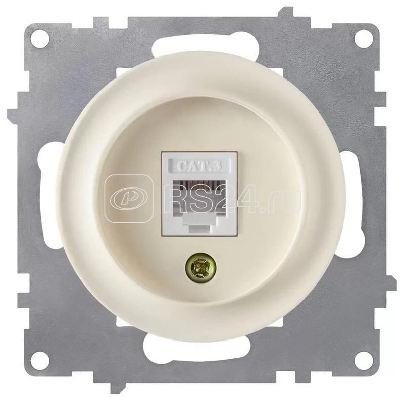 Розетка телефонная 1-м СП Florence RJ11 механизм беж. (1E20601301) OneKeyElectro 2172792