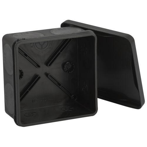 Коробка распаячная 100х100х50мм двухкомпонентн. HF стойкая к УФ прямой монтаж IP67 черн. KOR-100-100-50-9g-2MP-B Эра Б0062770