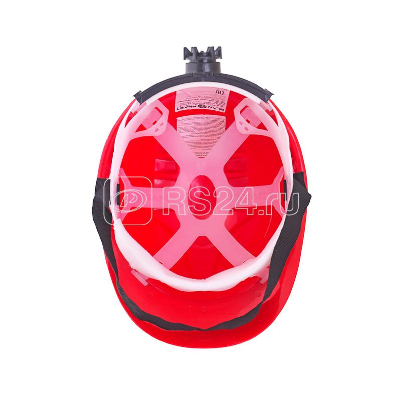 Каска Европласт пластик храповик красн. ЕЛАНПЛАСТ КАС104-К