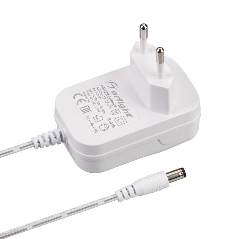 Блок питания ARDV-12-12WW (12В 1А 12Вт) (адаптер) Arlight 039051 Блок питания ARDV-12-12WW (12В 1А 12Вт) (адаптер) Arlight 039051