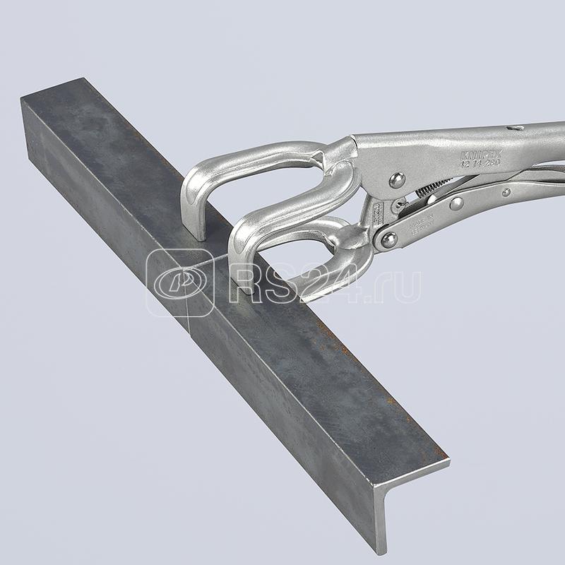 Зажим сварочный для плоских заготовок размеры под круг 30-65мм под квадрат 50мм L-280мм оцинк. Knipex KN-4214280