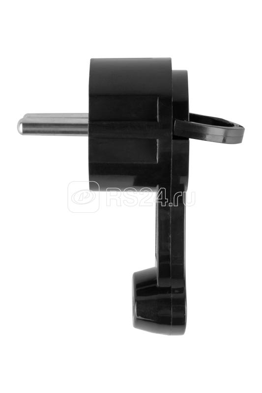 Вилка ABS-пластик угловая плоская (8мм) 16А 250В IP20 черн. Duwi 30477 7