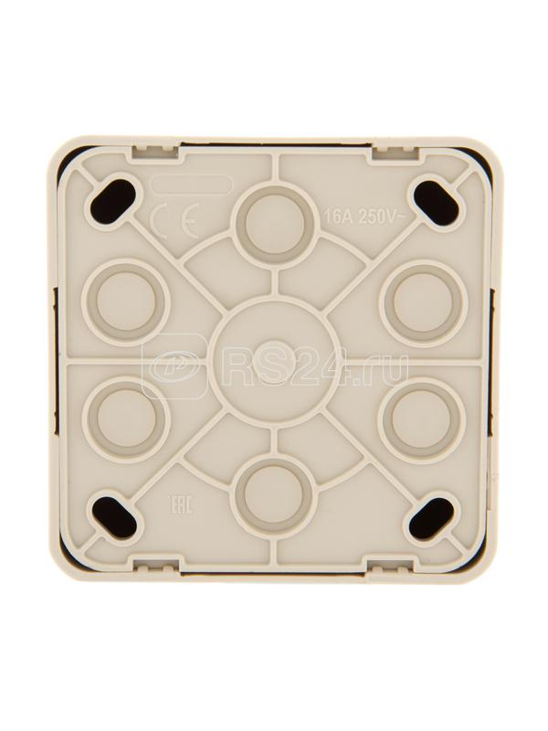 Розетка телевизионная проходная TV 1-м ОП Viola крем. LEZARD 751-0300-129