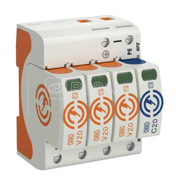 Устройство защиты от импульсных перенапр. УЗИП 385В SurgeController V20-3+NPE-385 3 пол. OBO 5095273