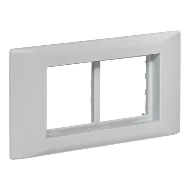 Рамка 2-м 4мод. + суппорт для парапетного кабельного канала C-Line EKF sup-4-105-50