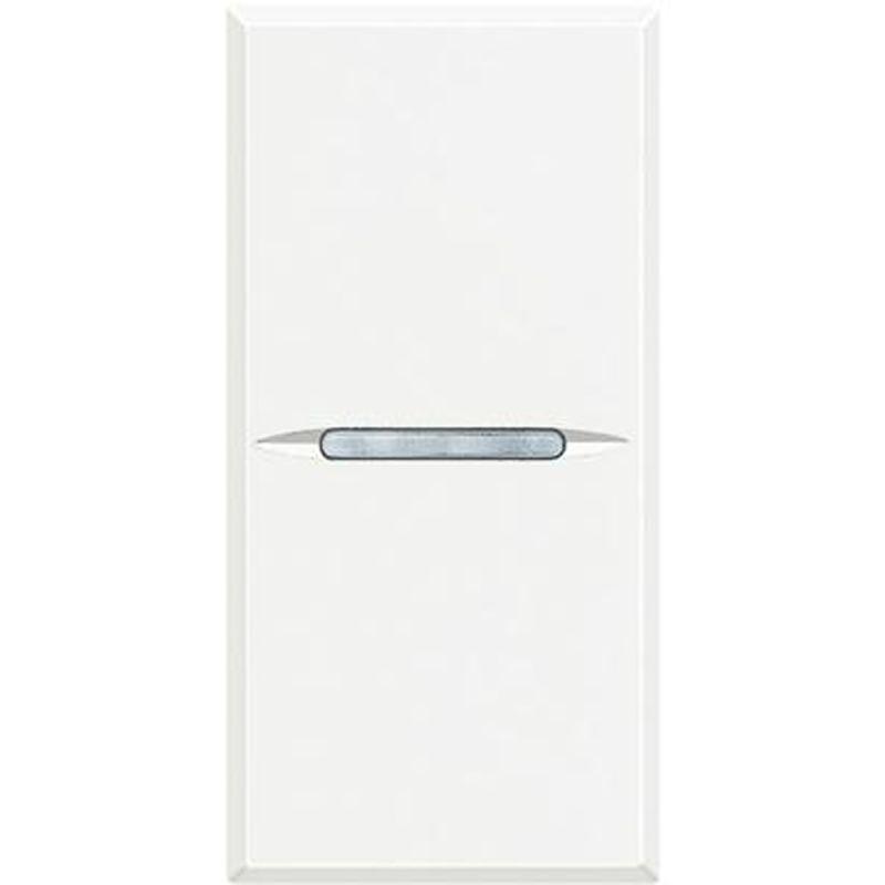 Кнопка аксиальная 1-кл Axolute 10А авт. клеммы 1мод. бел. Leg BTC HD4005AN