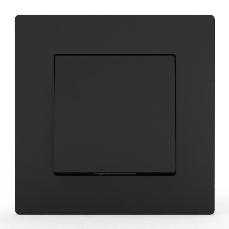 Выключатель 1-кл. СП Pixel 10А IP20 в сборе карбон TOKOV ELECTRIC TKE-PX-V1F-C14