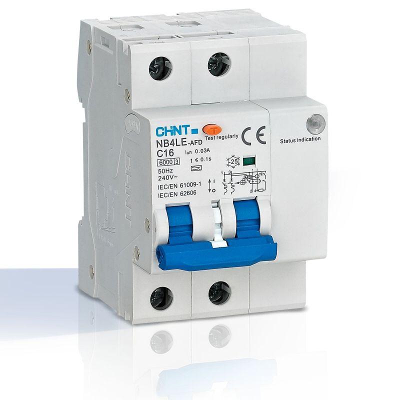 Устройство защиты при дуговом пробое (УЗДП) NB4LE-AFD 2P C6 тип A 30мА CHINT 335353